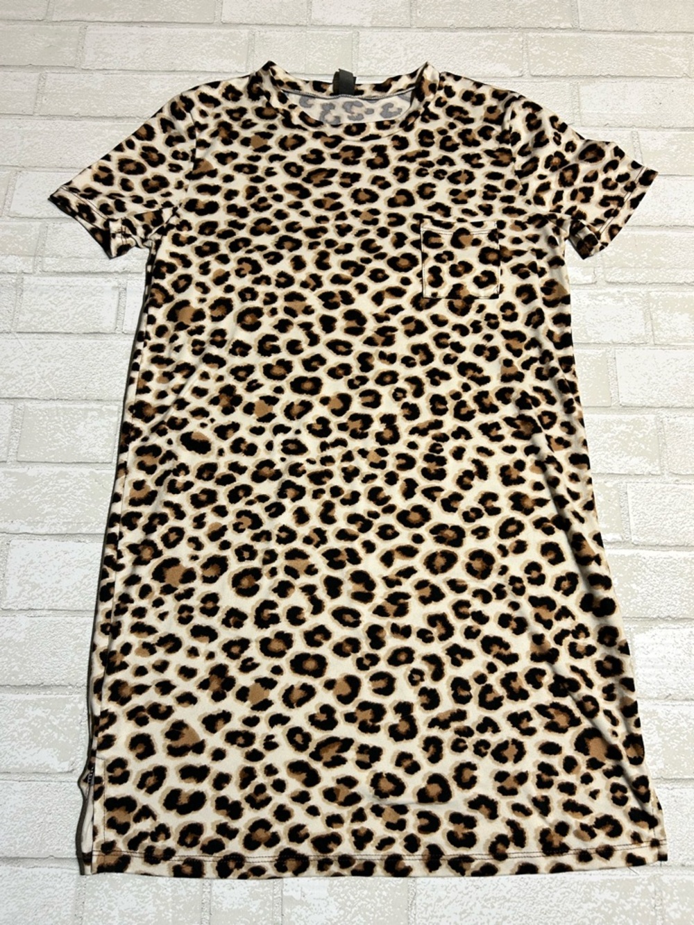 Leopard Print Butter Soft Cozy Relaxing T-shirt Dress